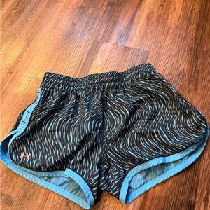 Under Armour Black and Blue Athletic Shorts